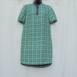 J Crew Print Pull Over Tunic Dress Size 4